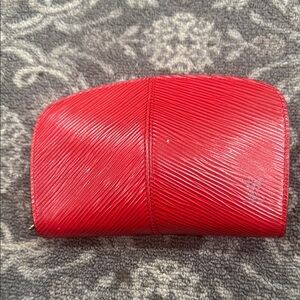 Louis Vuitton Red Epi Leather Wallet